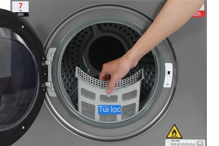 Máy Sấy Thông Hơi 7 Kg Toshiba TD-H80SEV(SK)